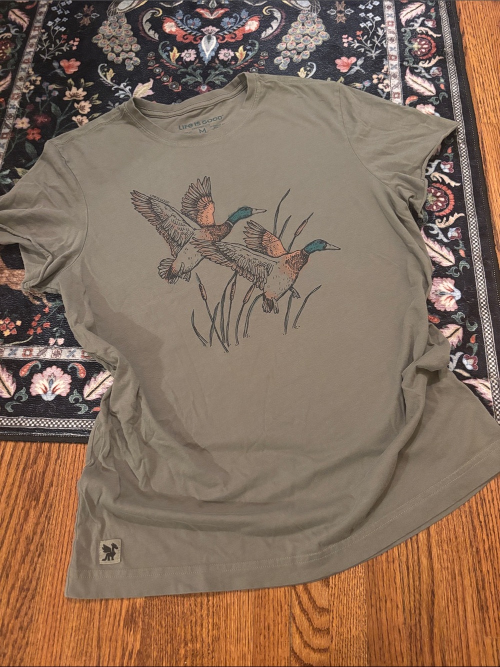 Life is Good Duck T-Shirt M
